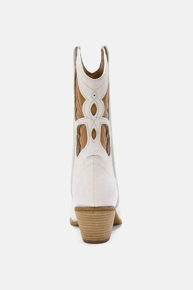 Butterfly Detail Point Toe Boots : Beast Fashion