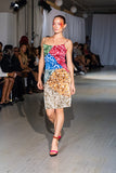 Amalia Patchwork Satin Dress