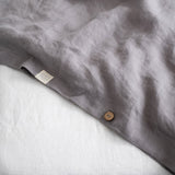 Linen Tales Ash Linen Duvet Cover Set