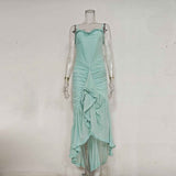Womans High-end : Strapless Sleeveless Long Dress