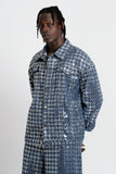 Bleu Sparkled Denim Jacket