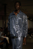 Bleu Sparkled Denim Jacket