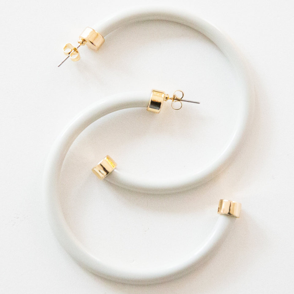 Hoops - Bone White