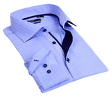 Button-Up Shirt //  - Tailored Fit - contrast  trimming - final sale