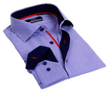 Button-Up Shirt //  - Tailored Fit - contrast  trimming - final sale