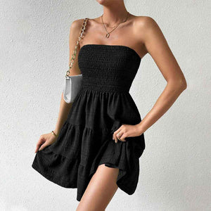 Strapless Flare Formal Dress - European Styles