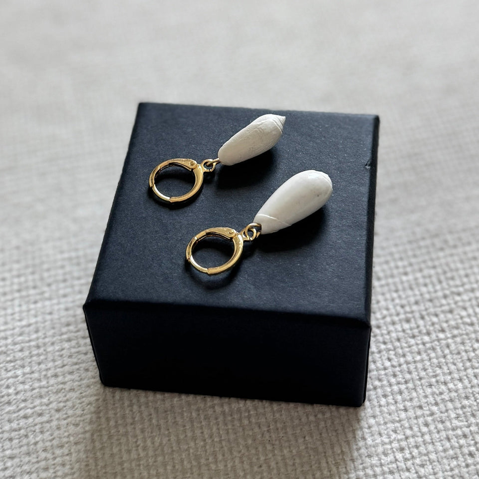 Olive Hoop Earrings