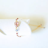 Rhodolite Garnet Silver Isla Bracelet