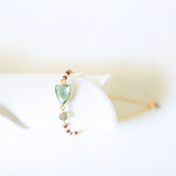 Green Amethyst Gold Isla Bracelet