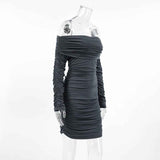 Euro Slimming Dress: Versatile One-Collar Design
