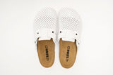 Bjorn by LEON- Men’s Leather Clogs – Breathable Perforated Slip-On Shoes with Cork Style Footbed