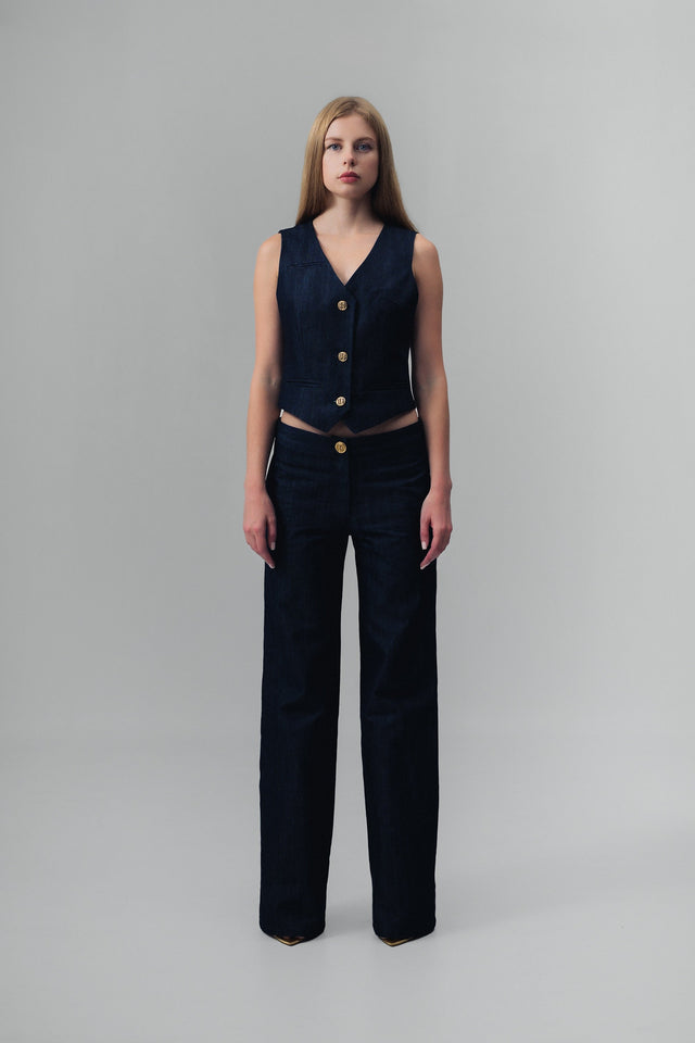 Demi Denim Suit Pants