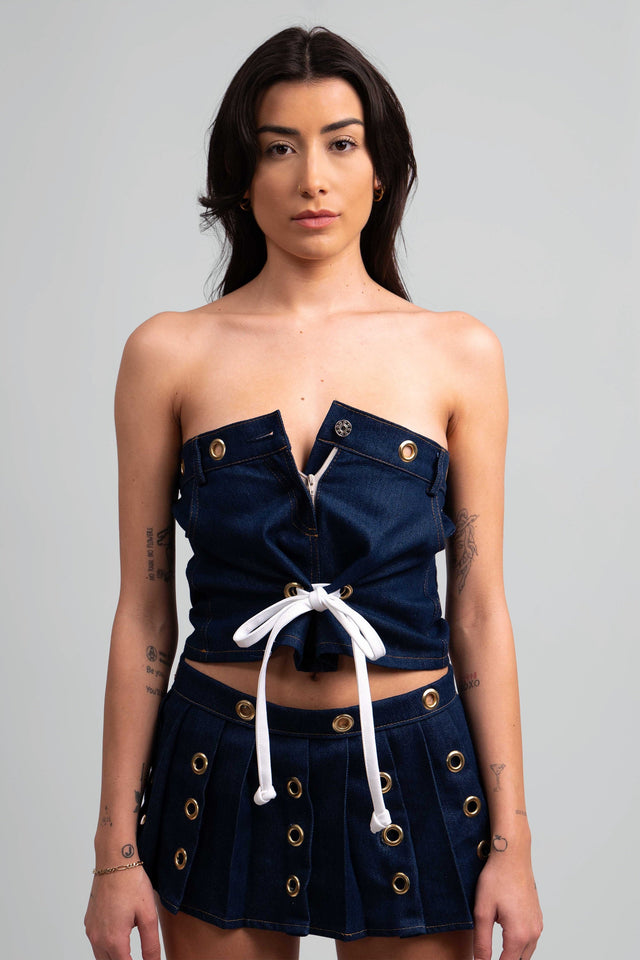 Destiny Structured Denim Top