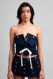 Destiny Structured Denim Top