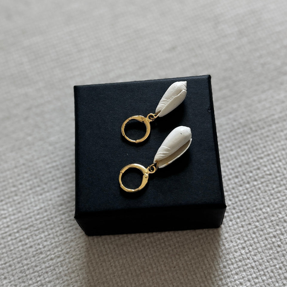 Olive Hoop Earrings
