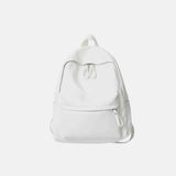 Elegant Leather Backpack Bag : With Fancy Zipper