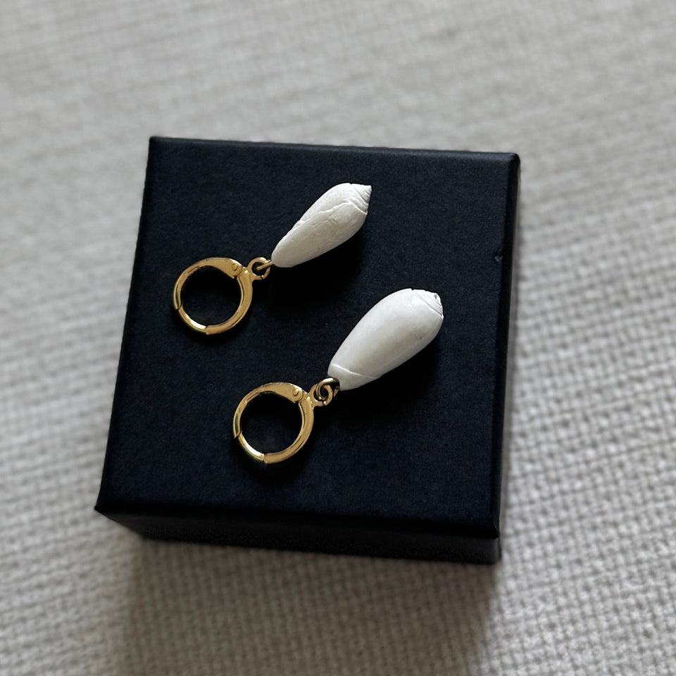 Olive Hoop Earrings