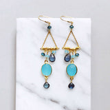 Blue Chandie Earrings