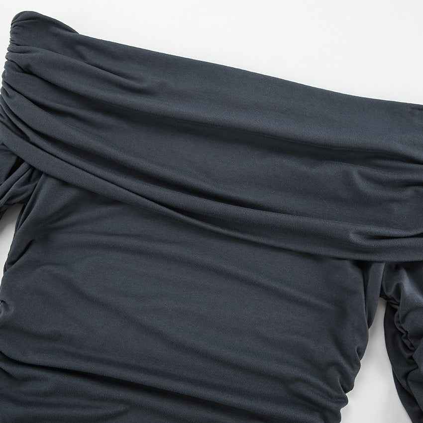 Euro Slimming Dress: Versatile One-Collar Design