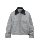 GREY SUEDE WORK JACKET