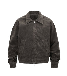 BROWN SUEDE WORK JACKET