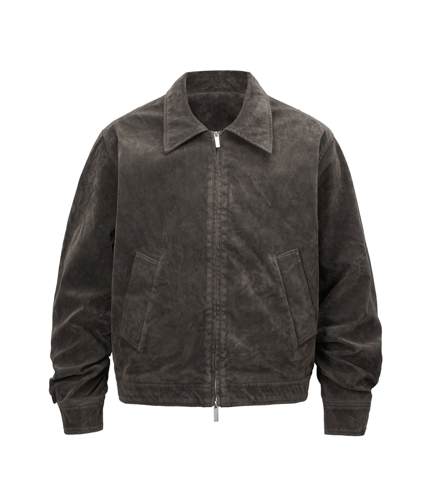 BROWN SUEDE WORK JACKET