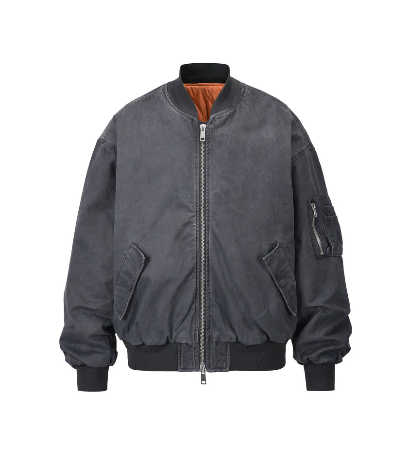 VINTAGE BOMBER JACKET MA1 [BLACK]