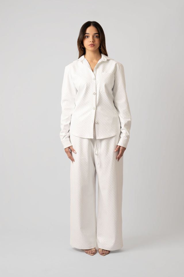 Celeste Vegan Quilted Leather Pants