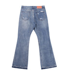 DESTROYED SPLIT DENIM