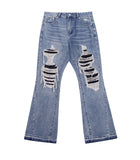 DESTROYED SPLIT DENIM