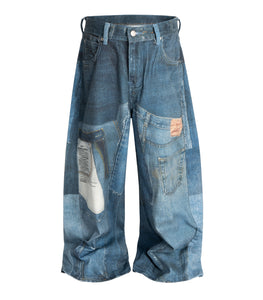 MULTI-PRINT DENIM