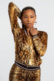 Foxy Velour Python Print Tracksuit