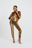 Foxy Velour Python Print Tracksuit