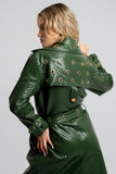 Trinity Quilted Vegan Leather Trench Coat