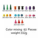 Rainbow Wooden Loose Pieces