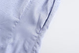 Hua Sleeveless Brocade Mini Dress Periwinkle