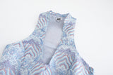 Hua Sleeveless Brocade Mini Dress Cloud Moire