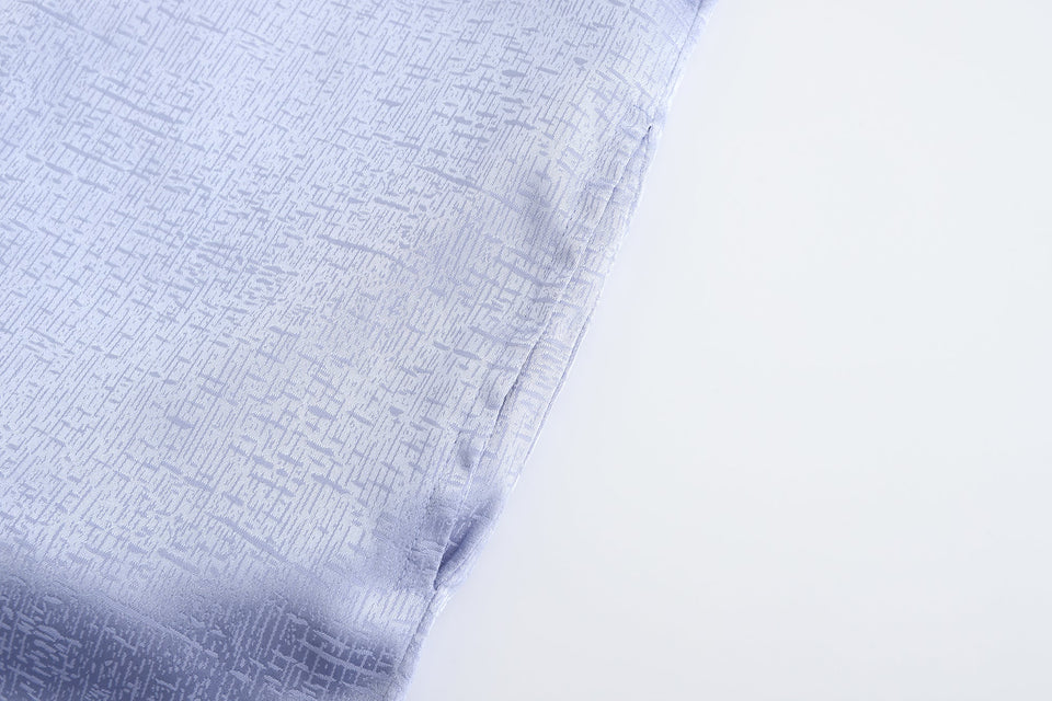 Dori Brocade Straight Collar Shirt