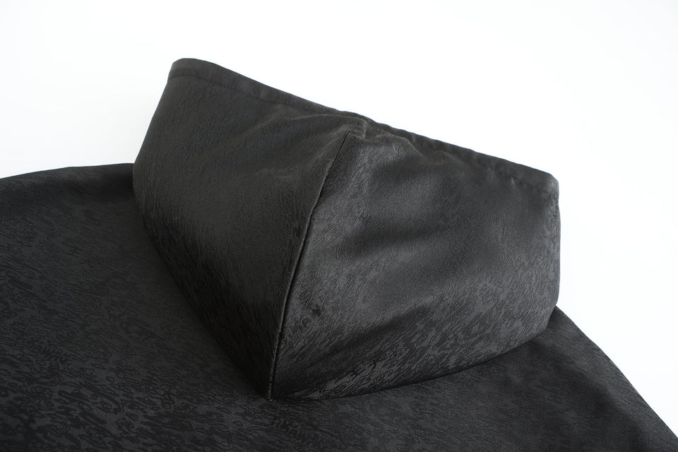 Han Patchwork Double Fleece Layer Hoodie