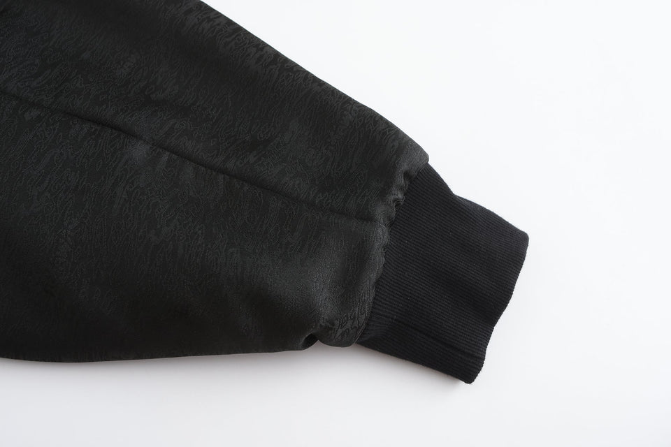 Han Patchwork Double Fleece Layer Hoodie