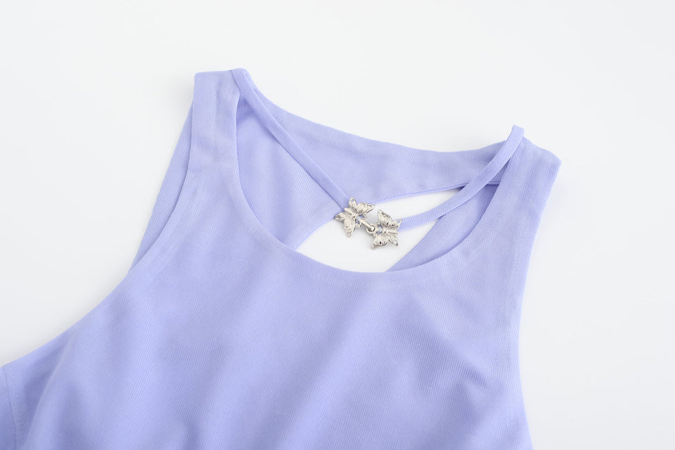 Hu Sleeveless Mini Dress