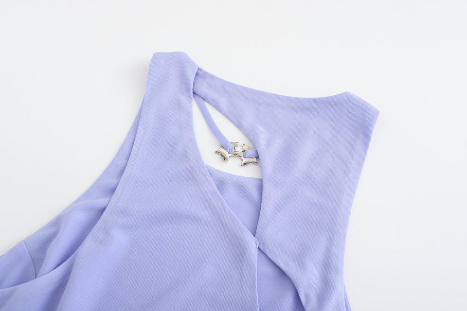 Hu Sleeveless Mini Dress