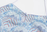 Dong Cropped Reversible Apron Top Periwinkle/Blue