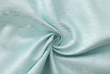 Dori Brocade Straight Collar Shirt Jade Blue