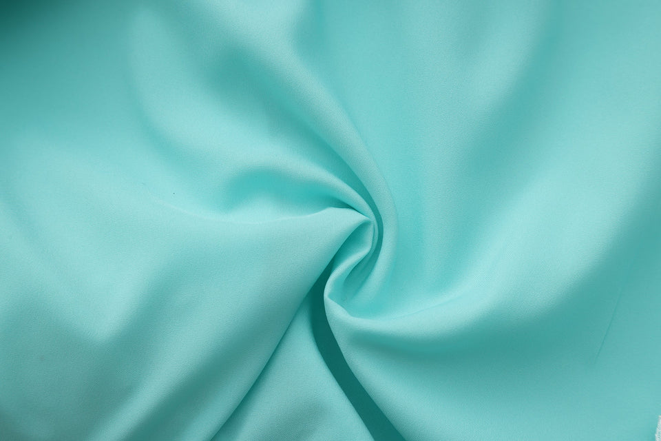 Dori Brocade Straight Collar Shirt Jade Blue