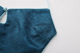 Dong Cropped Reversible Apron Top Jade Blue