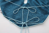Dong Cropped Reversible Apron Top Elixir Blue