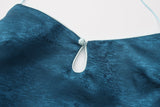 Dong Cropped Reversible Apron Top Elixir Blue