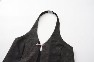 Bei Denim/Brocade Patchwork Vest