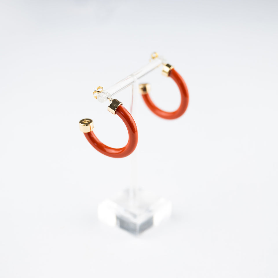 Mini Hoops - Burnt Orange